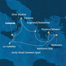 Costa Fascinosa - Itálie, Řecko, Malta (Catania)