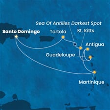 Costa Fascinosa - Dominikán.rep., Nizozemské Antily, Panenské o. (britské) (Santo Domingo)