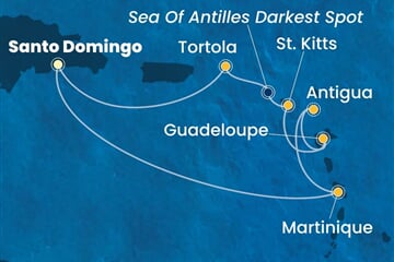 Costa Fascinosa - Dominikán.rep., Nizozemské Antily, Panenské o. (britské) (Santo Domingo)