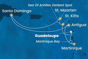 Costa Favolosa - Nizozemské Antily, Dominikán.rep. (Pointe-a-Pitre)