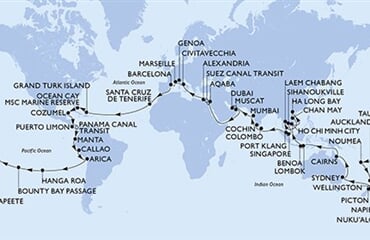 MSC Magnifica - Francie, Španělsko, Turks a Caicos, Bahamy, Mexiko, ... (z Marseille)