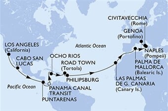 MSC Magnifica - USA, Mexiko, Kostarika, Panama, Jamajka, ...