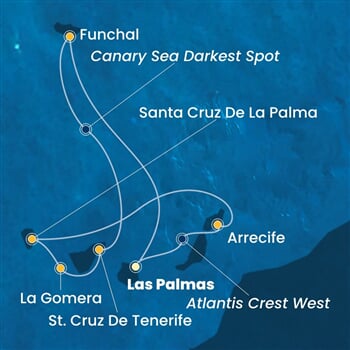 Trasa plavby CFO-LPA07A15