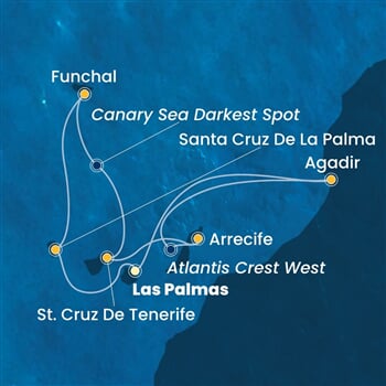 Trasa plavby CFO-LPA07A16