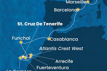 Costa Fortuna - Španělsko, Portugalsko, Maroko, Francie, Itálie (Santa Cruz de Tenerife)