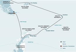 Falkland Islands, South Georgia & Antarctic Peninsula (m/v Hondius)