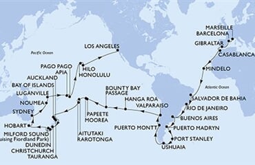MSC Magnifica - Francie, Španělsko, Gibraltar, Maroko, Kapverdy, ... (z Marseille)