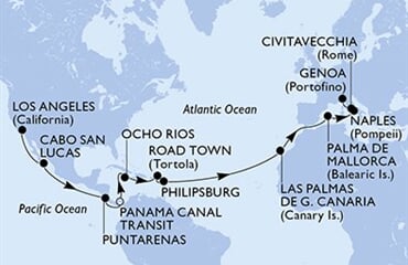 MSC Magnifica - USA, Mexiko, Kostarika, Panama, Jamajka, ...