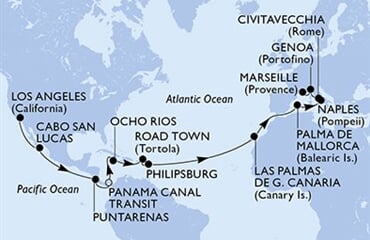 MSC Magnifica - USA, Mexiko, Kostarika, Panama, Jamajka, ...