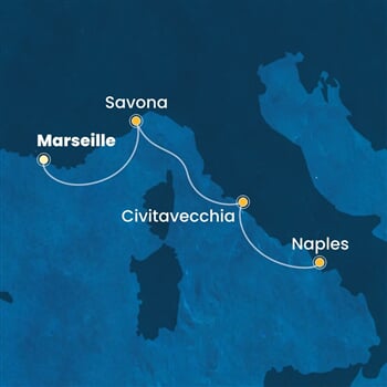 Trasa plavby CFS-MRS03A23