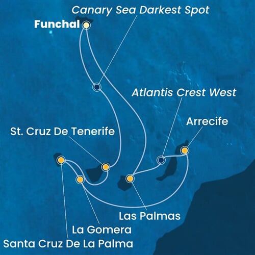Trasa plavby CFO-FNC07A16