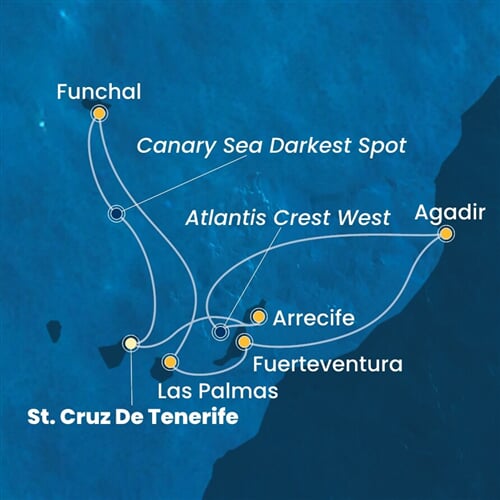 Trasa plavby CFO-TCI07A22