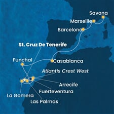 Costa Fortuna - Španělsko, Portugalsko, Maroko, Francie, Itálie (Santa Cruz de Tenerife)