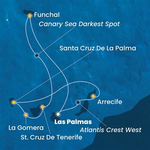Trasa plavby CFO-LPA07A15