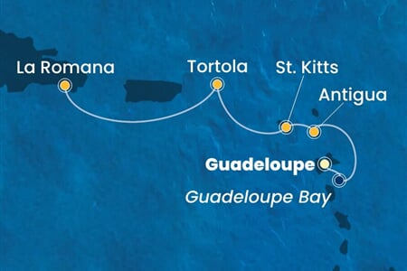 Costa Fascinosa - Nizozemské Antily, Panenské o. (britské), Dominikán.rep. (Pointe-a-Pitre)