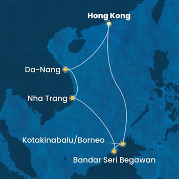 Trasa plavby CSE-HKG09A03