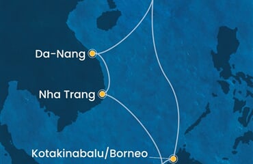 Costa Serena - Čína, Malajsie, Brunej, Vietnam (z Hongkongu)