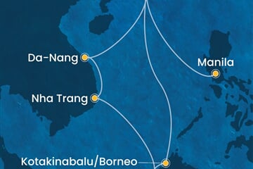 Costa Serena - Čína, Malajsie, Brunej, Vietnam, Filipíny (z Hongkongu)
