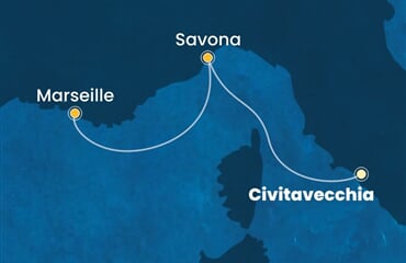 Costa Smeralda - Itálie, Francie (z Civitavecchie)