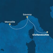 Costa Smeralda - Itálie, Francie (z Civitavecchie)