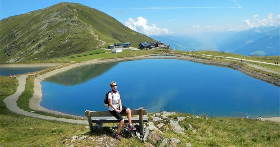 Sedlo pod vrcholem Wildkogel - pohodová turistika v Rakousku