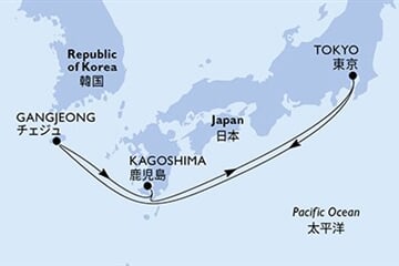 MSC Bellissima - Japonsko, Jižní Korea (z Tokia)