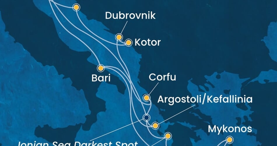 Trasa plavby CDE-PMA14A3J