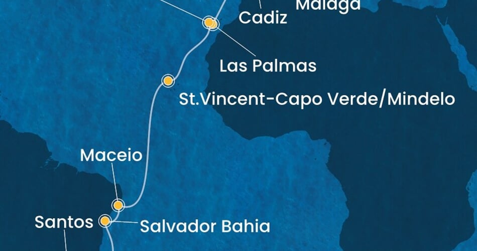 Trasa plavby CDI-BCN22A0G