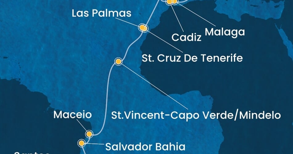 Trasa plavby CDI-MRS24A0G