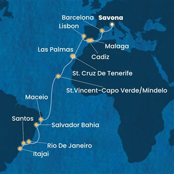 Trasa plavby CDI-SVN23A06