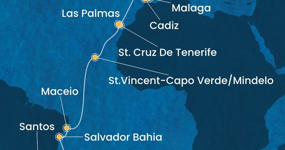 Trasa plavby CDI-SVN23A06