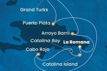 Costa Fascinosa - Dominikán.rep., Turks a Caicos (z La Romana)