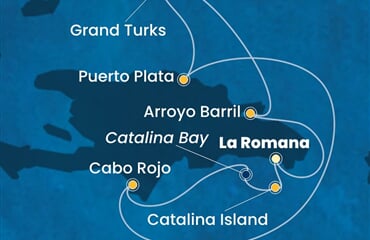 Costa Fascinosa - Dominikán.rep., Turks a Caicos (z La Romana)