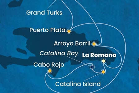 Costa Fascinosa - Dominikán.rep., Turks a Caicos (z La Romana)