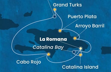 Costa Fascinosa - Dominikán.rep., Turks a Caicos (z La Romana)