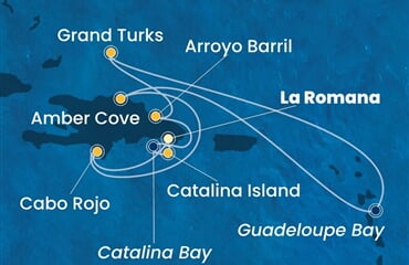 Costa Fascinosa - Dominikán.rep., Turks a Caicos (z La Romana)