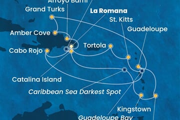 Costa Fascinosa - Dominikán.rep., Turks a Caicos, Sv.Vincenc a Grenadiny, Nizozemské Antily, Panenské o. (britské) (z La Romana)