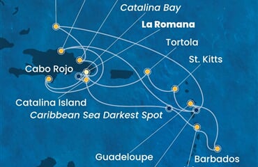 Costa Fascinosa - Dominikán.rep., Turks a Caicos, Nizozemské Antily, Panenské o. (britské) (z La Romana)