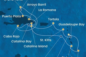 Costa Fascinosa - Nizozemské Antily, Panenské o. (britské), Dominikán.rep., Turks a Caicos (Pointe-a-Pitre)