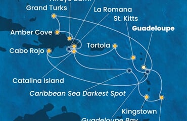 Costa Fascinosa - Nizozemské Antily, Panenské o. (britské), Dominikán.rep., Turks a Caicos, Sv.Vincenc a Grenadiny (Pointe-a-Pitre)
