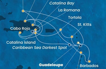 Costa Fascinosa - Nizozemské Antily, Panenské o. (britské), Dominikán.rep., Turks a Caicos (Pointe-a-Pitre)