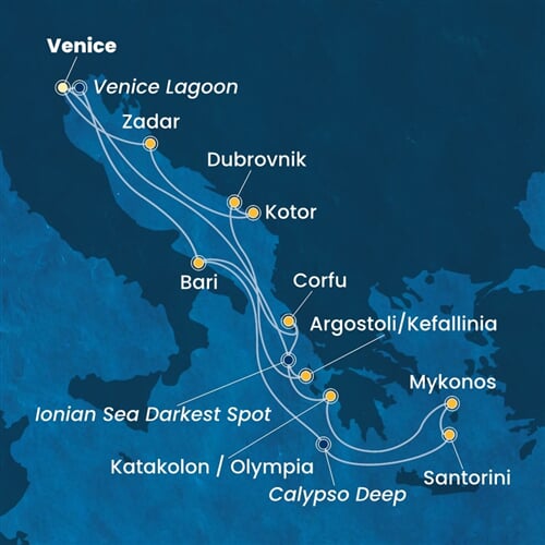 Trasa plavby CDE-PMA14A3J