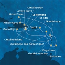 Costa Fascinosa - Dominikán.rep., Turks a Caicos, Sv.Vincenc a Grenadiny, Nizozemské Antily, Panenské o. (britské) (z La Romana)