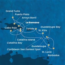 Costa Fascinosa - Dominikán.rep., Turks a Caicos, Nizozemské Antily, Panenské o. (britské) (z La Romana)