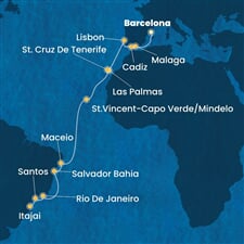 Costa Diadema - Španělsko, Portugalsko, Kapverdy, Brazílie (z Barcelony)
