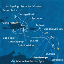 Costa Fascinosa - Nizozemské Antily, Panenské o. (britské), Dominikán.rep., Turks a Caicos (Pointe-a-Pitre)