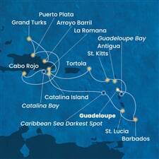 Costa Fascinosa - Nizozemské Antily, Panenské o. (britské), Dominikán.rep., Turks a Caicos (Pointe-a-Pitre)