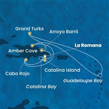 Costa Fascinosa - Dominikán.rep., Turks a Caicos (z La Romana)