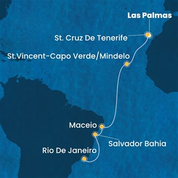 Trasa plavby CDI-LPA12A00