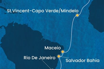Costa Diadema - Španělsko, Kapverdy, Brazílie (Santa Cruz de Tenerife)